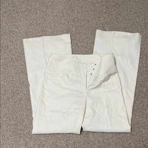 ANTONIO MELANI Ivory straight leg pants